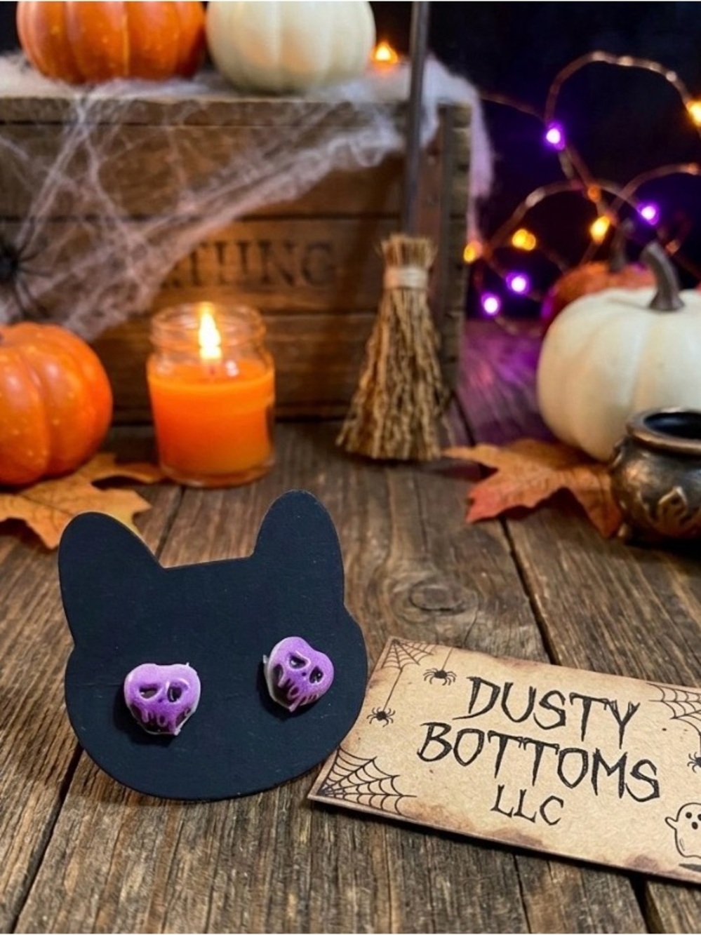 Purple poison apple Stud Earrings